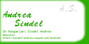 andrea sindel business card